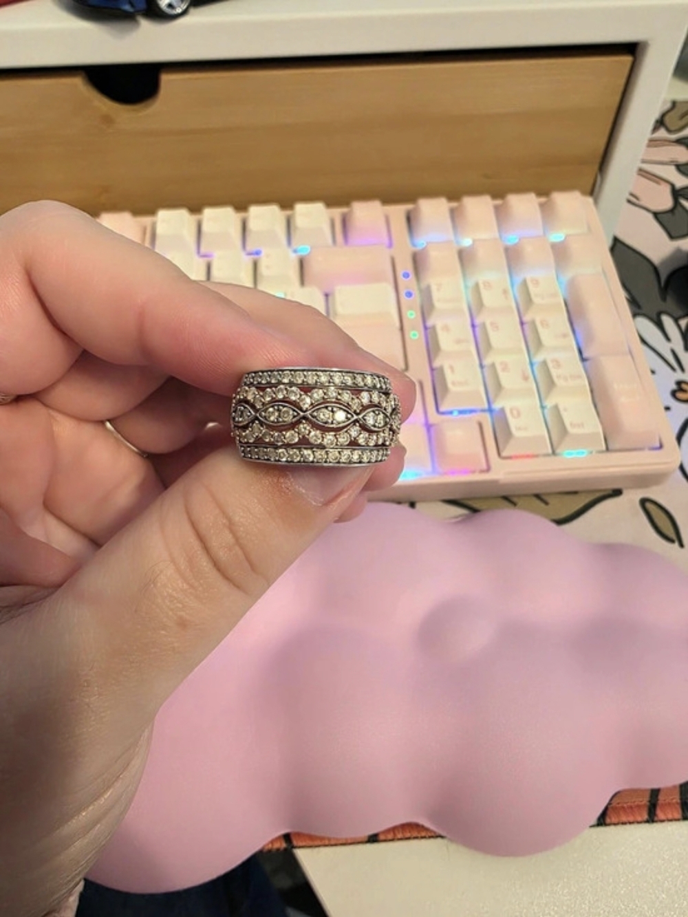 10KT Gold Geometric Ring